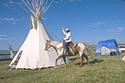 American Indian on Horse at Pow Wow
Picture # 1165
