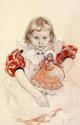 A Young Girl with a Doll
Picture # 2731
